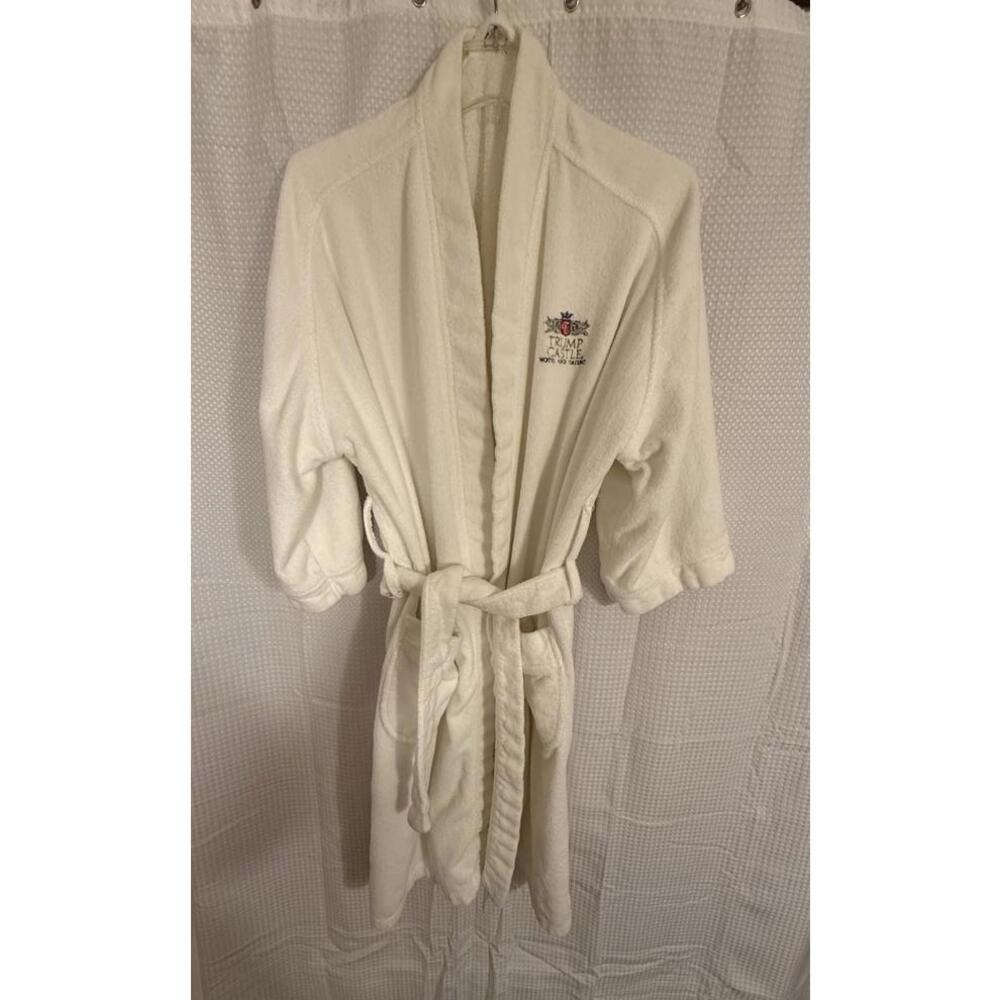 VINTAGE Christian Dior Monsieur Trump Castle Hotel & Casino Terry Cloth Robe